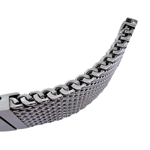 Shark Mesh Premium 5mm Thick Bracelet 316L Stainless Steel Watch Strap 20mm 22mm - Picture 26 of 36