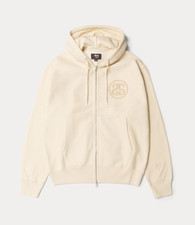 New STUSSY WALES BONNER FLEECE ZIP HOODIE IVO...