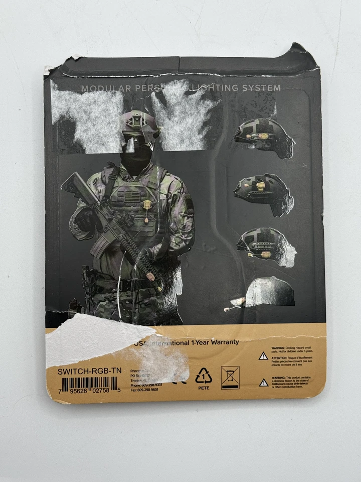 Princeton Tec переключатель RGB шлем свет, RGB лампа, 10 люменов, желтовато-коричневый - Изображение 2 из 3