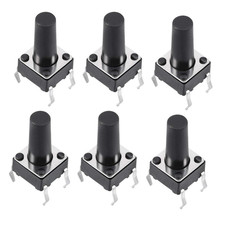 6X6X12Mm Panel Momentary 4-Pin PCB DIP Tactile Tact Push Button Switch 10PCS