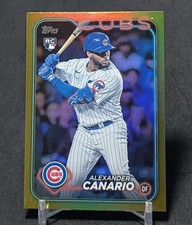 Alexander Canario Gold Foil Rookie RC 2024 Topps Series 2 Card #452 Chicago Cubs. rookie card picture