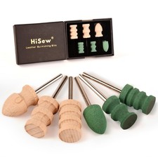 Leather Edge Burnishing Bits   Standard Set of 6 for Smoothing  Polishing Me...