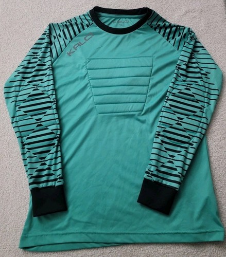 Kalci Goalie Padded Shirt Football Soccer Padded Sleeves/Chest Youth Size Large