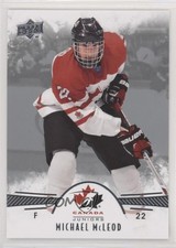 2016 Upper Deck Team Canada Juniors Men's Team Michael McLeod #90 0h1