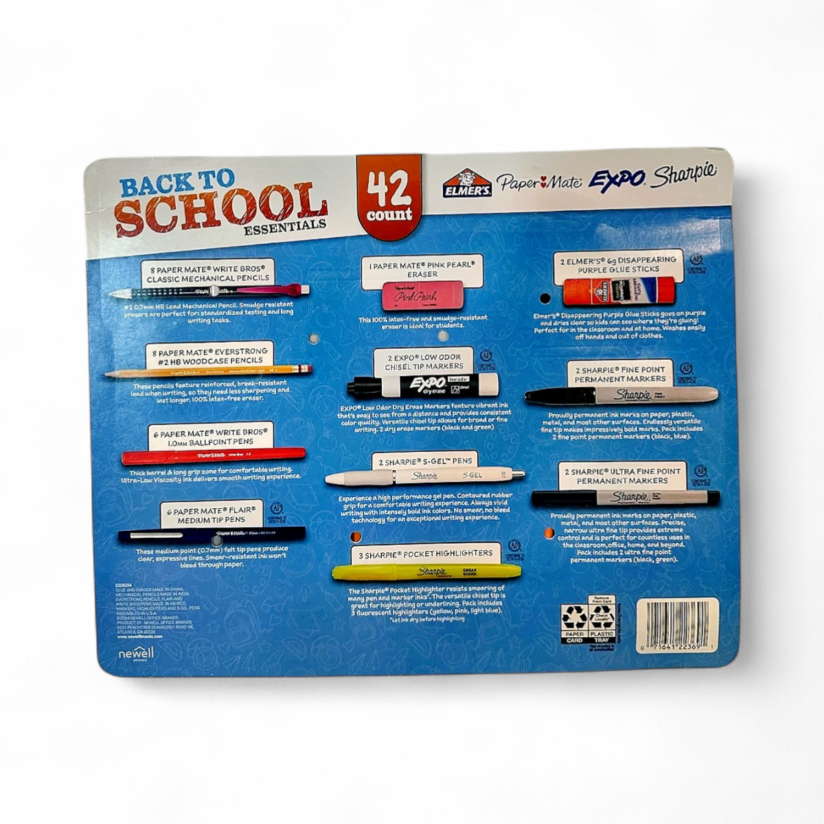 Back to School Essentials Elmer's PaperMate Expo Sharpie Value Pack 42-Count