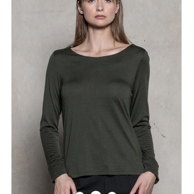 ALCHEMY EQUIPMENT 100% MERINO WOOL LONG SLEEVE TOP TEE  SIZE S