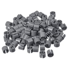 200pcs Clothes Hanger Marker Blank Fit 3.5mm Rod Garment Coding Gray