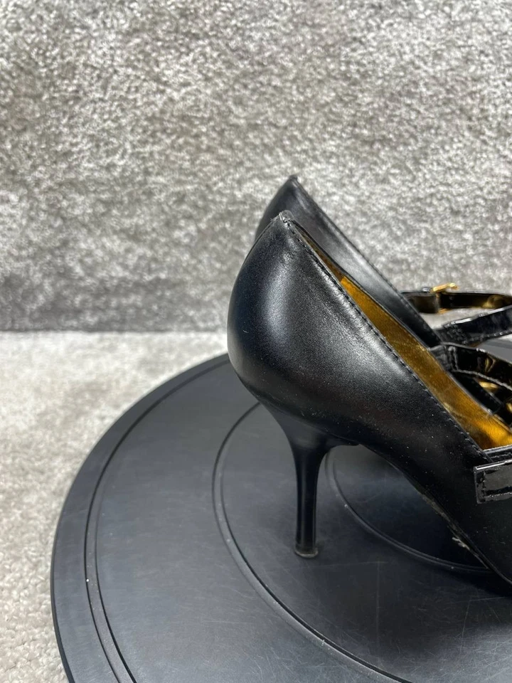 Туфли на каблуках женские Giuseppe Zanotti размер 37,5 ЕС 7 США насос черные с заостренным носком на шпильке - Изображение 3 из 4