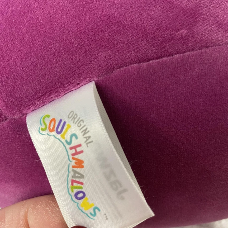 Kellytoy Squishmallows Purple Highland Cow Bull Plush Hearts Jazwares Large - Image 4 of 4