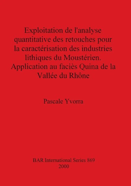 Exploitation De L'analyse Quantitative Des Retouches Pour La CaractéRisation...-image