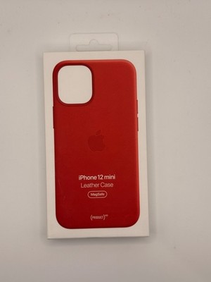 Genuine Official Apple Leather MagSafe Case For iPhone 12 Mini (PRODUCT) RED