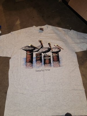 Vintage Siesta Keys Pelicans T-Shirt  Size Large