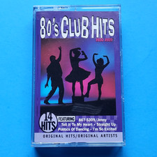 80's Club Hits Cassette Tape Original Hits/Original Artists 14 Hits Rock Pop
