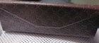 Gucci GG Brown Clamshell Foldable Eyeglass/Sunglasses Case Snap Closure Storage  — photo 1
