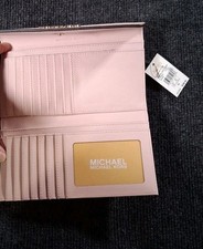 Michael Kors Sheila Satchel Crossbody & Jet Set Wallet Powder Blush NWT 3