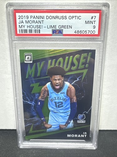 JA Morant [Lime Green] #7 2019 Panini Donruss Optic My House card
