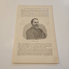 Portrait President Rutherford B Hayes c. 1879 Engraving (404)