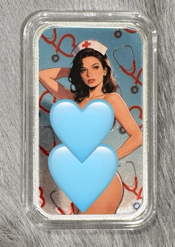 Bullion Baddies NEW 1oz Silver Bar. 1 Of 25 Featuring Bedside Brooke Metallic.