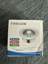 Kitchen Sink Drain Strainer Stainless Steel Pop Up Sink Stopper Anti-Clogging