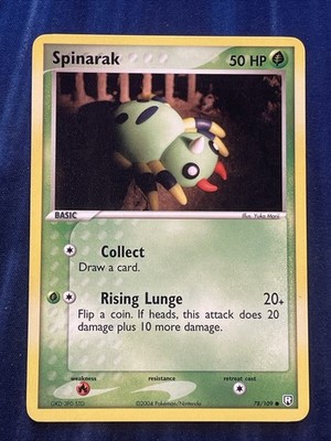 Spinarak 78/109 Team Rocket Returns Regular Common English 50 HP