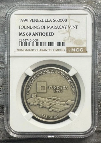 VENEZUELA, 6000 Bolívares, 1999, NGC MS69. **CASA DE LA MONEDA DE VENEZUELA**
