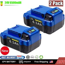 2Pack 24Volt 6.5Ah For Kobalt 24V Lithium-ion Battery KB624-03 KB524-03 KB424-03