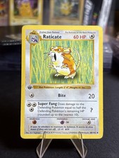 Pokemon Card - Raticate Base Set (Shadowless) 40/102 Uncommon 1st Edition