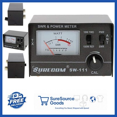 SWR & Power Meter SW-111 for CB Radio 100W/10W Antenna Analyzer Black