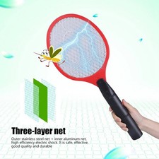 2X Electric High-voltage Electric Fly Swatter Mosquito Racket Bug Zapper Killer