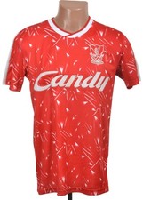 LIVERPOOL 1989/1991 HOME FOOTBALL SHIRT LIVERPOOL SIZE M ADULT REISSUE