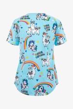 Rainbow Mamas Cherokee Scrub V Neck Top - Size X SMALL