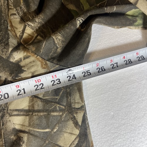 Vintage Liberty Shirt Medium Brown Realtree Hardwoods Camo Button Up Hunting - Picture 6 of 7