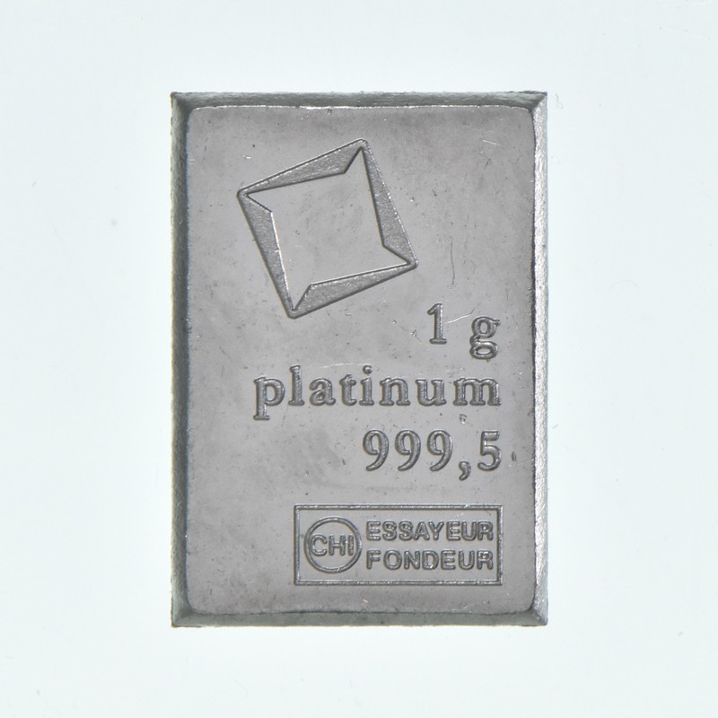 1 Gram Platinum Bar Valcambi *1901