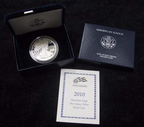 2010-W American Silver Eagle * Proof * With Box and COA * 1 Oz Silver *Nice Gift