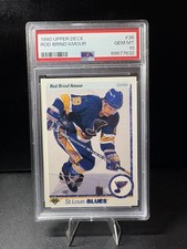 Rod Brind’Amour 1990 Upper Deck #36 Rookie Card PSA 10 St. Louis Blues Legend . rookie card picture