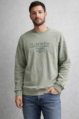 Levi's Men's Sweatshirt Size Medium  Moss Green Terry Cozy Soft