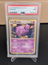PSA 9 2010 Pokémon HeartGold & SoulSilver Weezing #34
