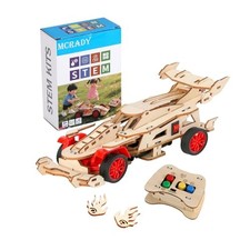 STEM Toys for Boys 8-12, Remote Control F1 Car STEM Building Kit Natural Color