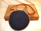US Civil War RePro CANTEEN Union Blue Wool-Leather Strap Cork Stopper-All Metal