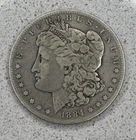 Morgan Silver Dollar 1884 S $1 Coin Circulated 0.9 Fineness