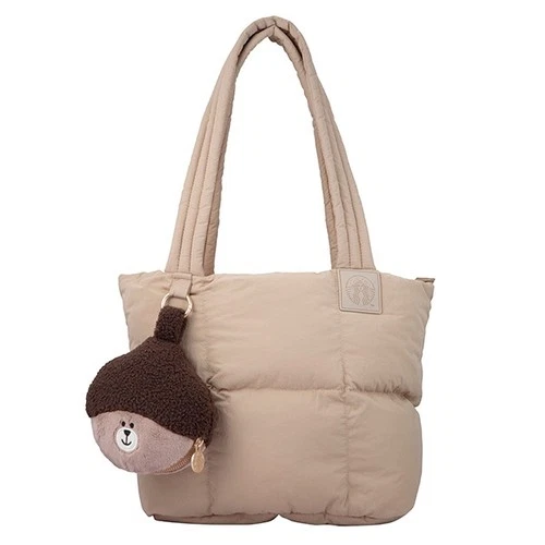 Starbucks Taiwan mid autumn festival 2026 quilted tote bag with chestnut purse