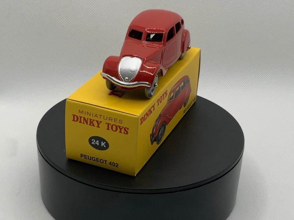 Dinky Toys Peugeot 402 Atlas Reproducción 24k En Rojo Sin usar, en caja Foto 2 de 4