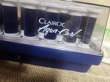 CLAIROL Aqua Curl 20 VELVET HOT ROLLERS CURLERS STEAM MIST CLIPS -gentle hair
