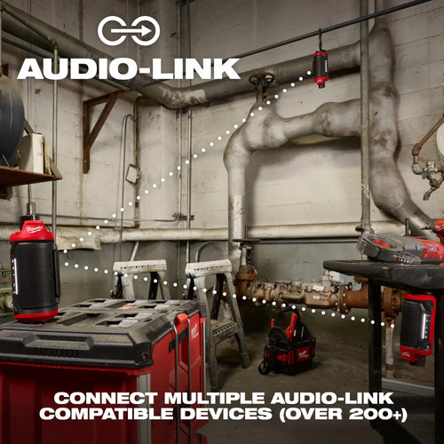 Milwaukee 2955-20 M12 12V PACKOUT Cordless Bluetooth Jobsite Speaker - Bare Tool - Afbeelding 9 van 12