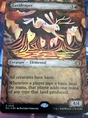 Lavaleaper (Showcase) Lorwyn Eclipsed Foil NM-M Unplayed Pack To Sleeve