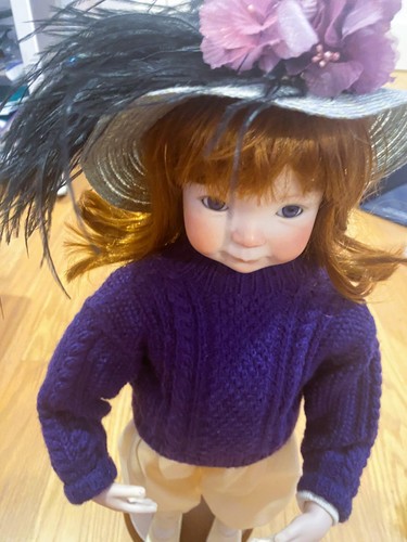 Dianna Effner BEDTIME Jenny 19" Porcelain Doll Judy Keefe OOAK Redhead Real Hair - Picture 9 of 12