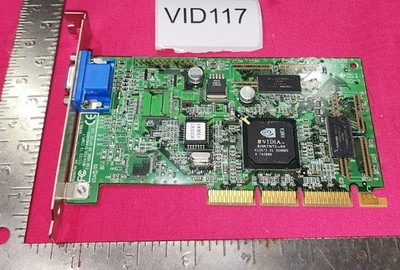 VID117 - VisionTek Nvidia RIVA TNT2 tm64 16MB AGP VGA Video Card 6001674 - USED