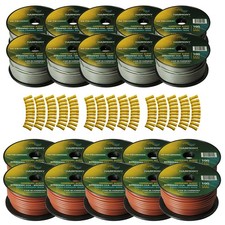 Harmony Car Primary 12 Gauge Power or Ground Wire 2000 Feet 20 Rolls Brown Gray