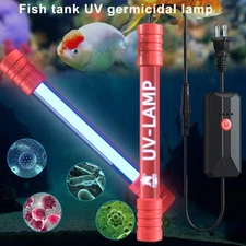 Aquarium Submersible UV Light Sterilizer Pond Fish Tank Germicidal Clean Lamp US