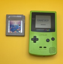 Nintendo Game Boy Color Handheld Console Kiwi Lime (CGB-001) w/ Tetris ~ WORKING